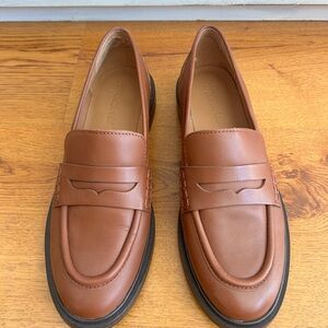 Madewell Vernon Brown Leather Loafers for Women